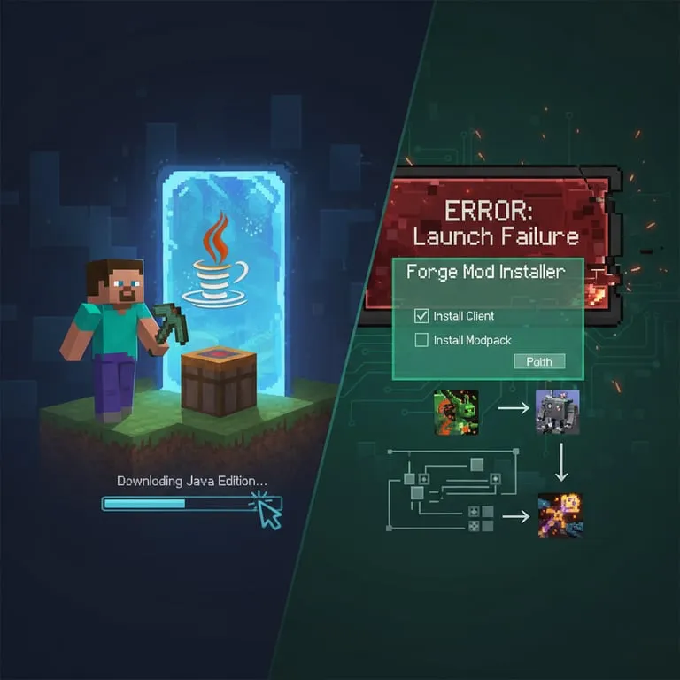 마인크래프트 런처 다운로드 및 오류: 자바 에디션 설치 방법과 모드 적용을 위한 포지 설치 가이드