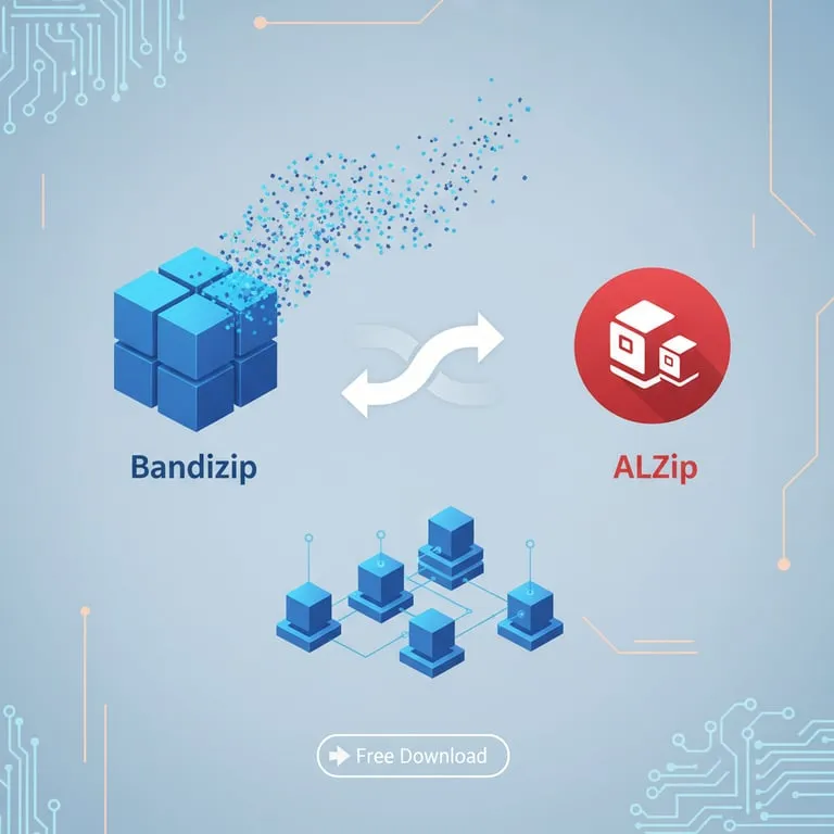 압축 해제 프로그램 추천 및 사용법: 반디집 vs 알집 기능 비교 분석과 분할 압축 풀기 무료 다운로드