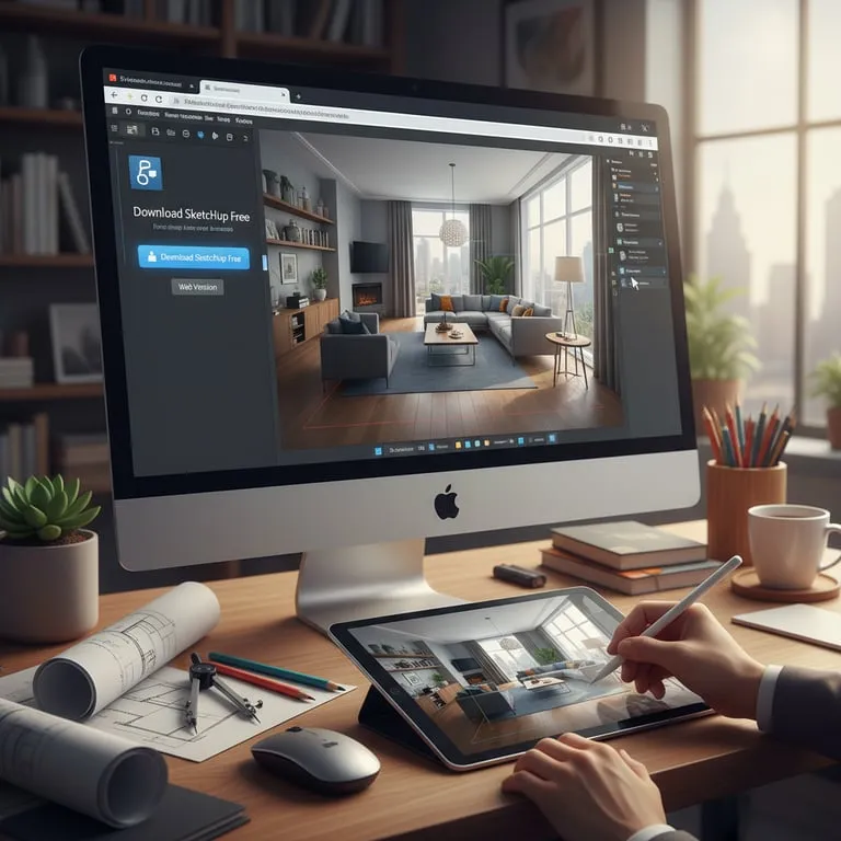 스케치업 무료 다운로드 및 웹 버전 사용법: 3D 모델링 독학을 위한 기초 툴 설치와 인테리어 디자인 팁